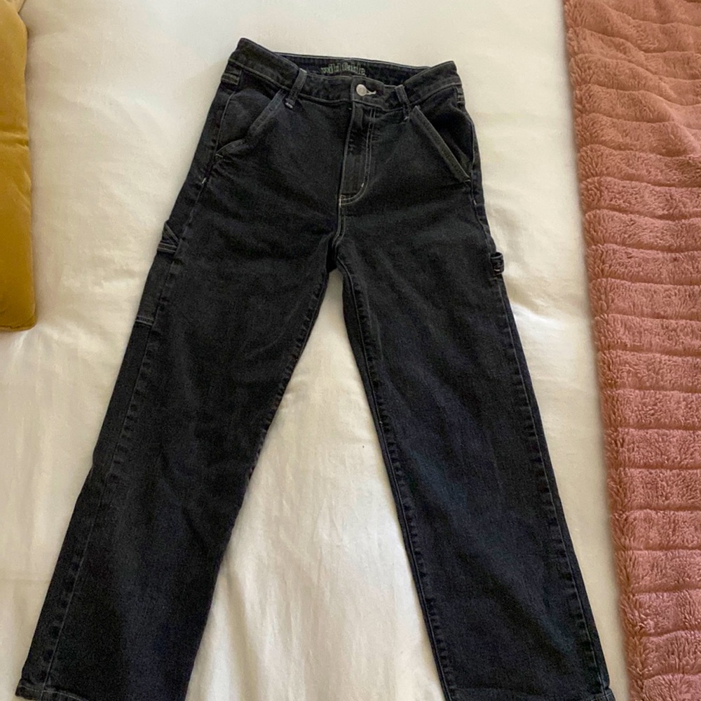 size 2 aesthetic off black jeans brand: wild fable